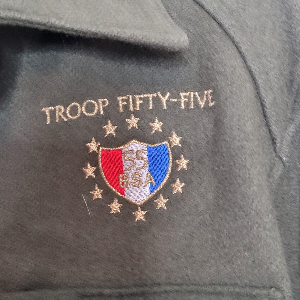 Bsa Military Issue Wool Button Up Mens Medium - image 2